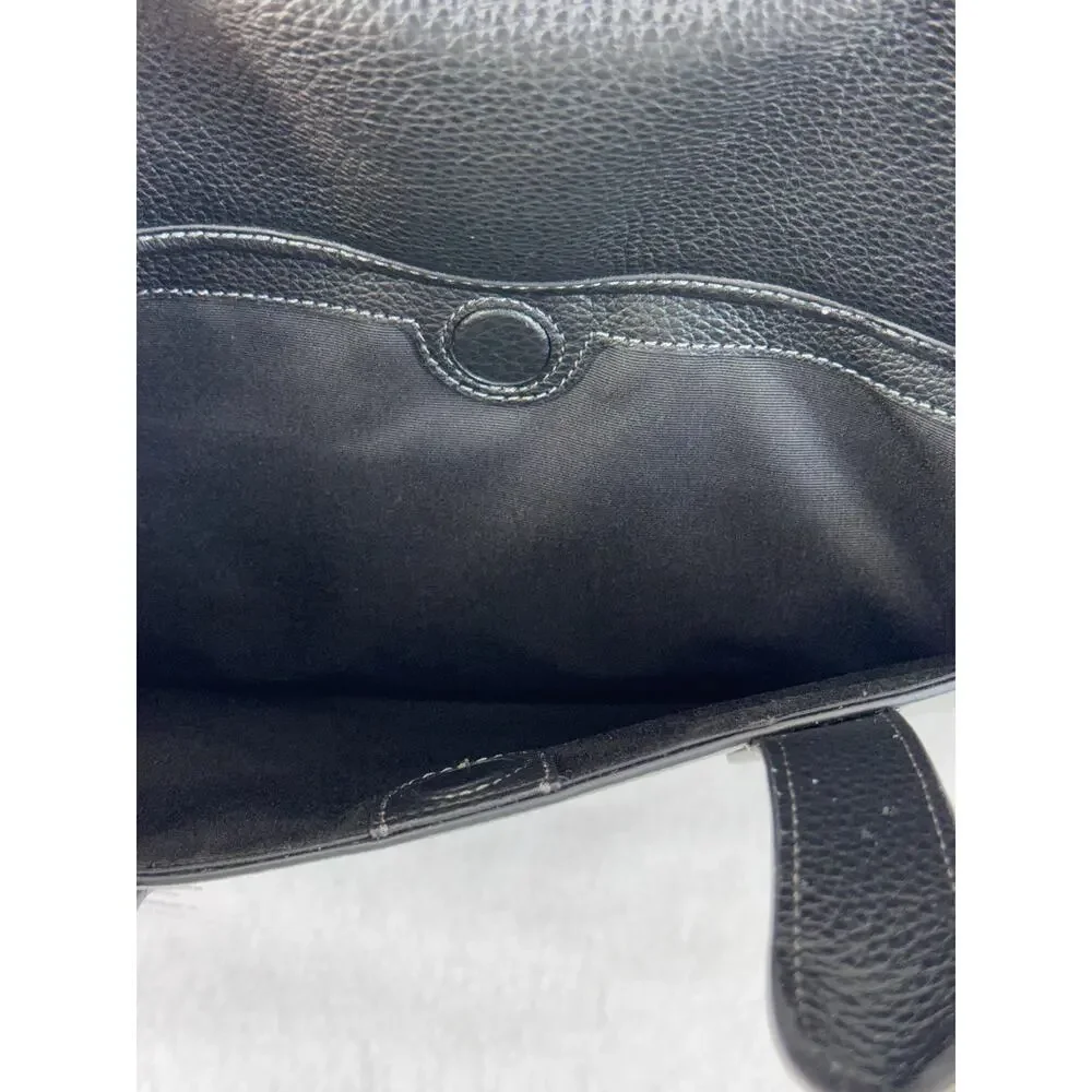 Coach Sullivan Black Pebbled Leather Briefcase Laptop Bag of office grandpacore